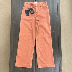 Paige Nellie high rise culotte size 24 color orange poppy NWT